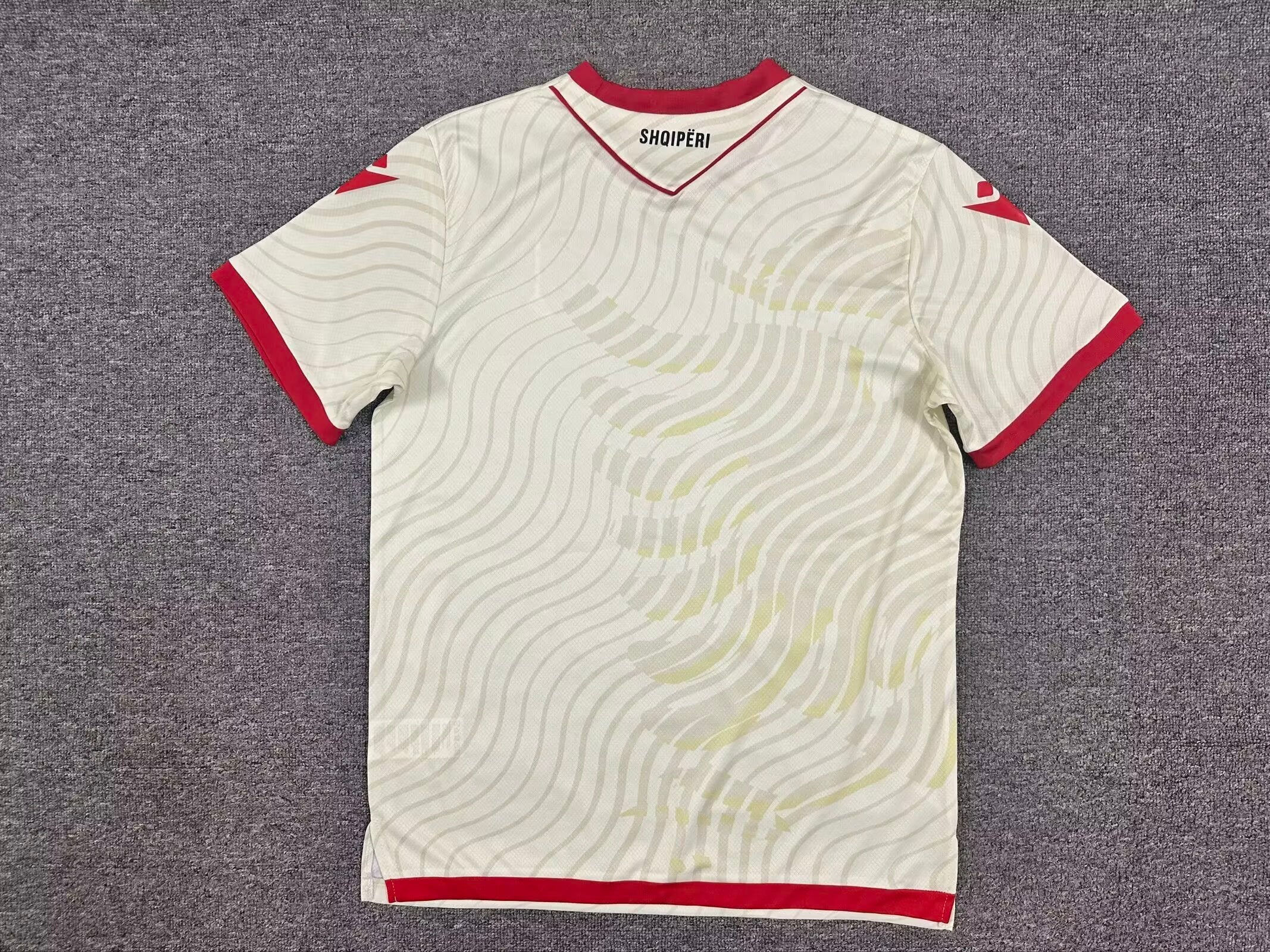 Albania Away Football Jersey Cream Edition