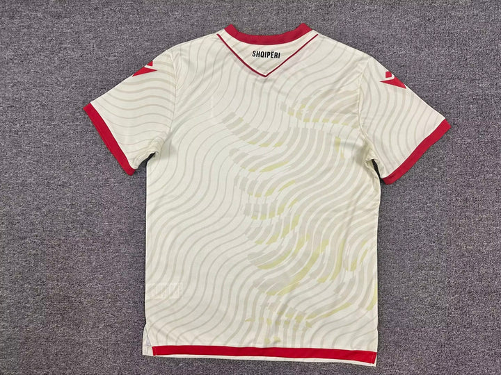 Albania Away Football Jersey Cream Edition
