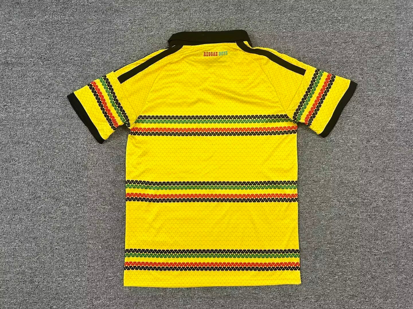 Jamaica Yellow Football Jersey Retro Style