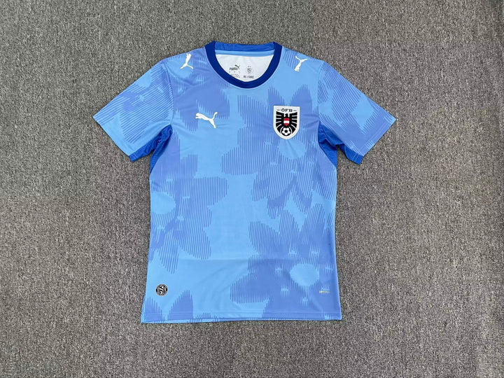 Austria Blue Football Jersey Modern Fit