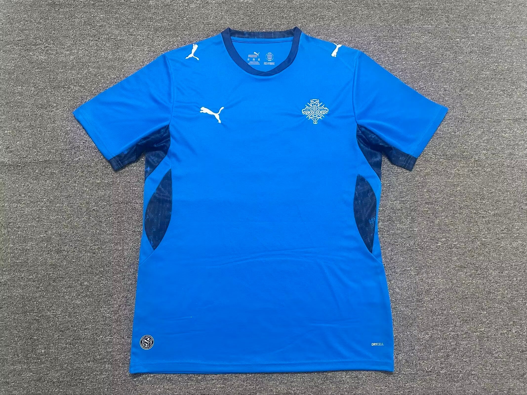 Iceland Blue Home Football Jersey