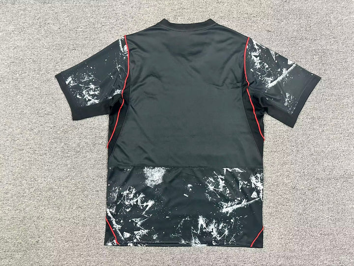 Canada Black Football Jersey Abstract Design