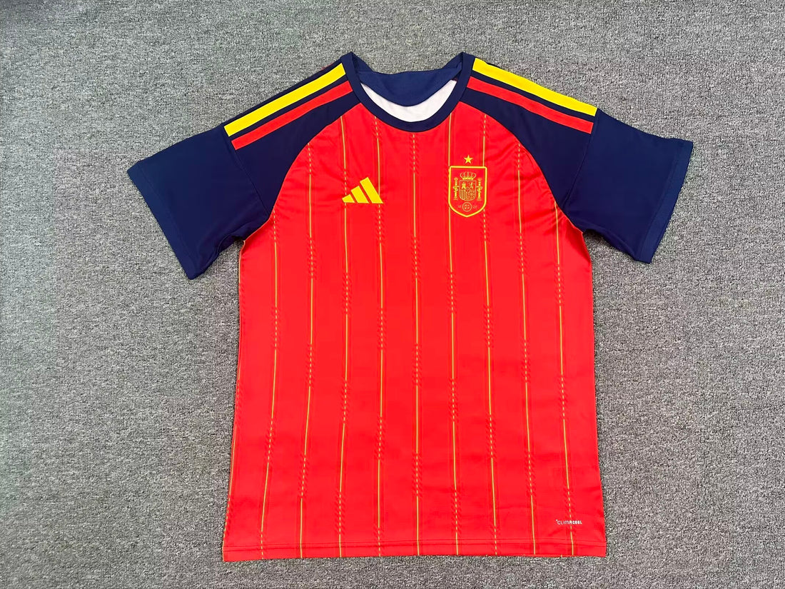 Spain Red Football Jersey Classic Home Style
