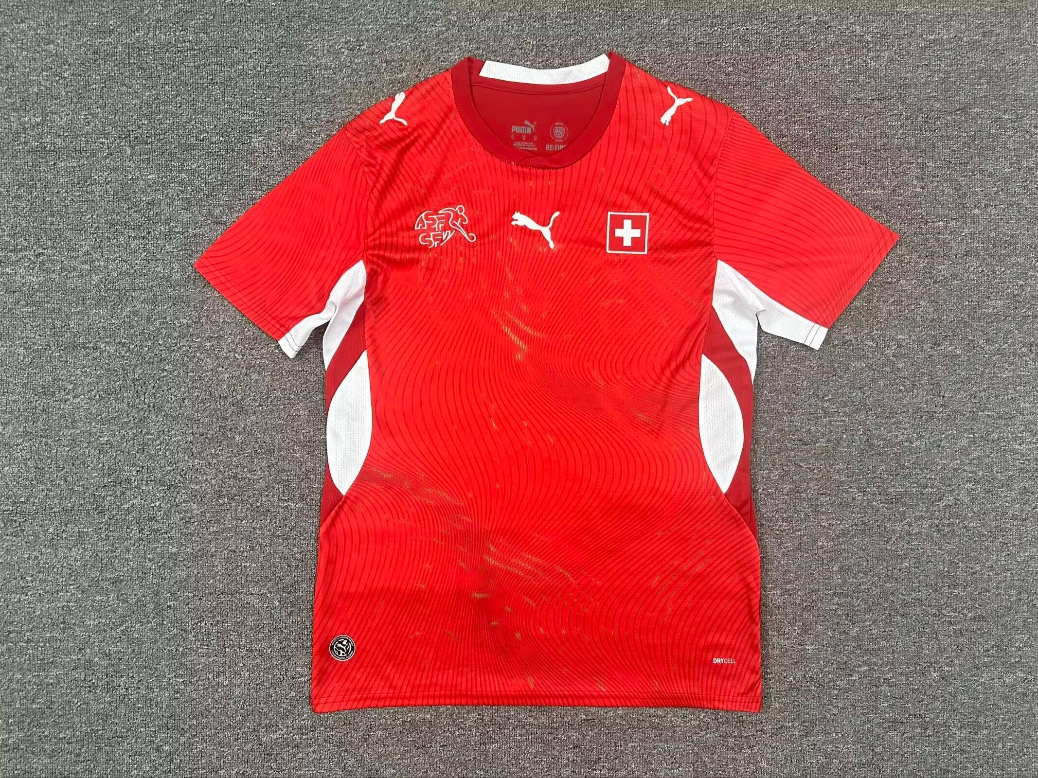 Switzerland Red Home Football Jersey