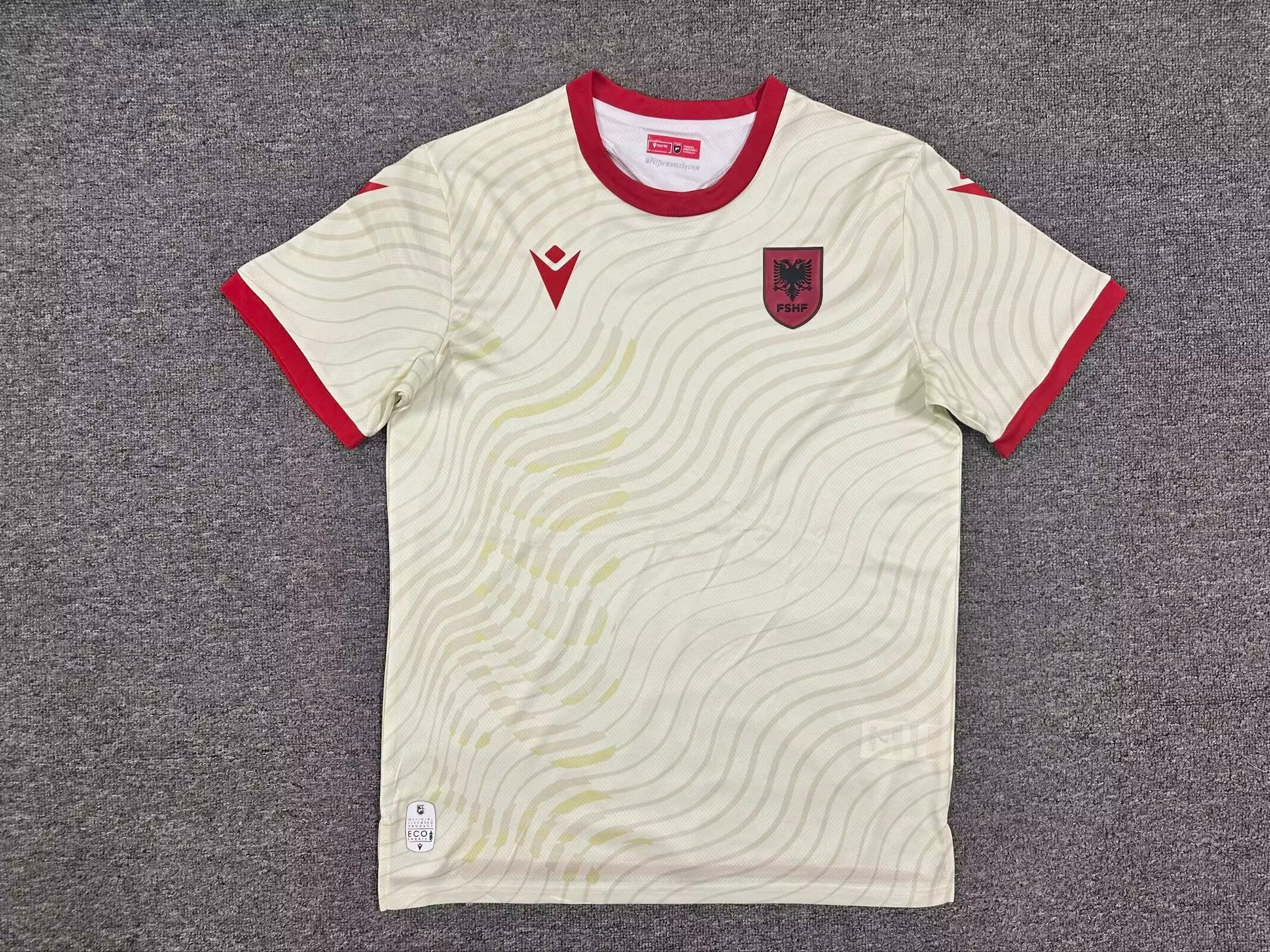 Albania Away Football Jersey Cream Edition