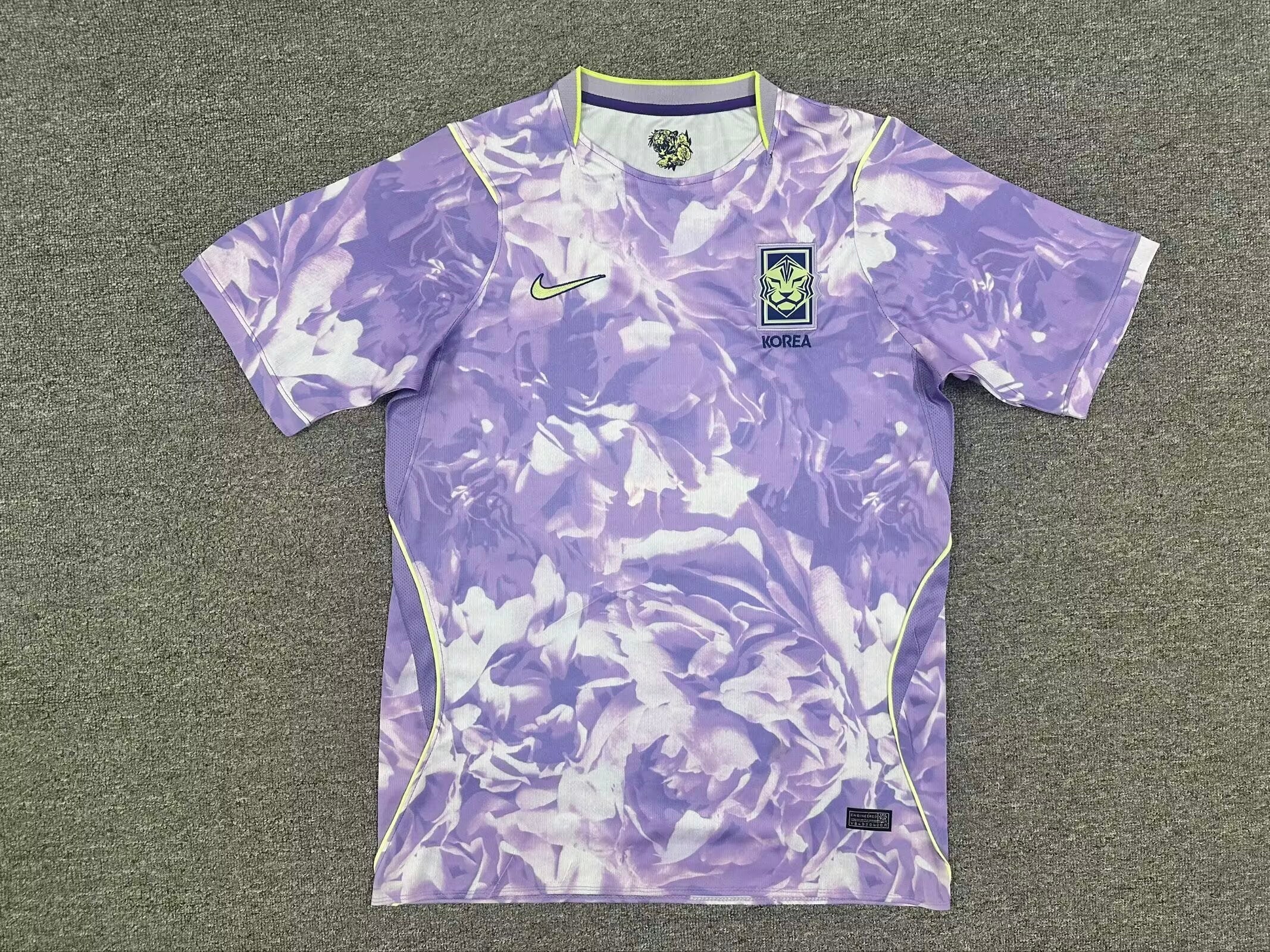 Korea Purple Football Jersey Floral Edition
