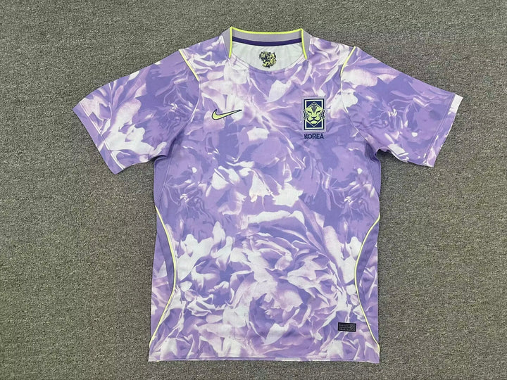 Korea Purple Football Jersey Floral Edition