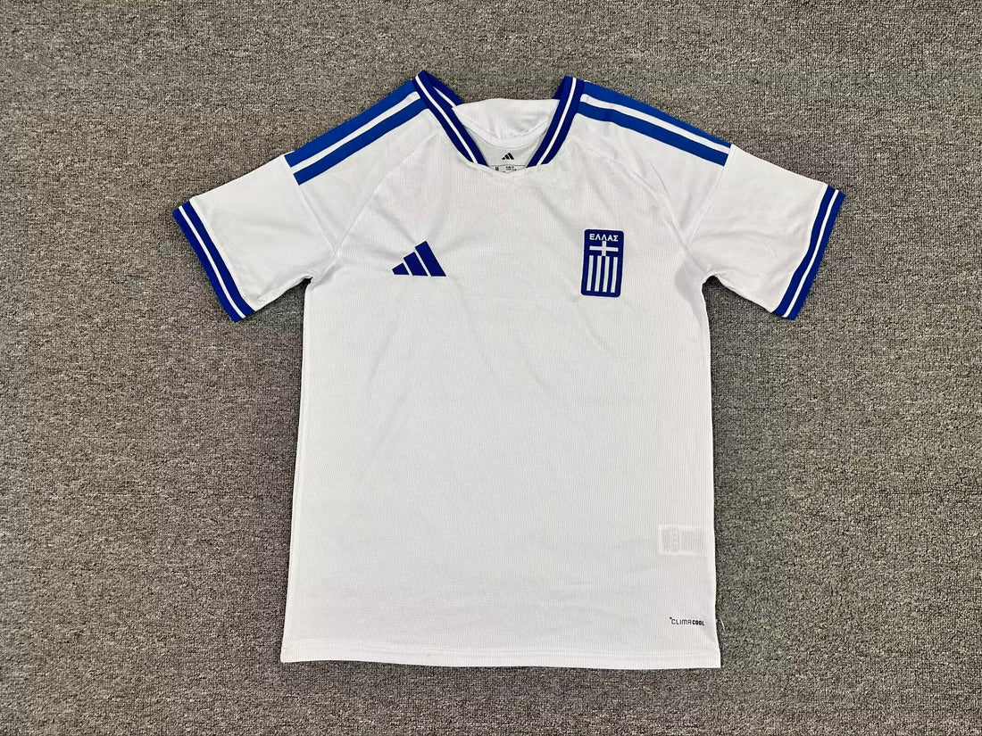 Greece White Home Football Jersey