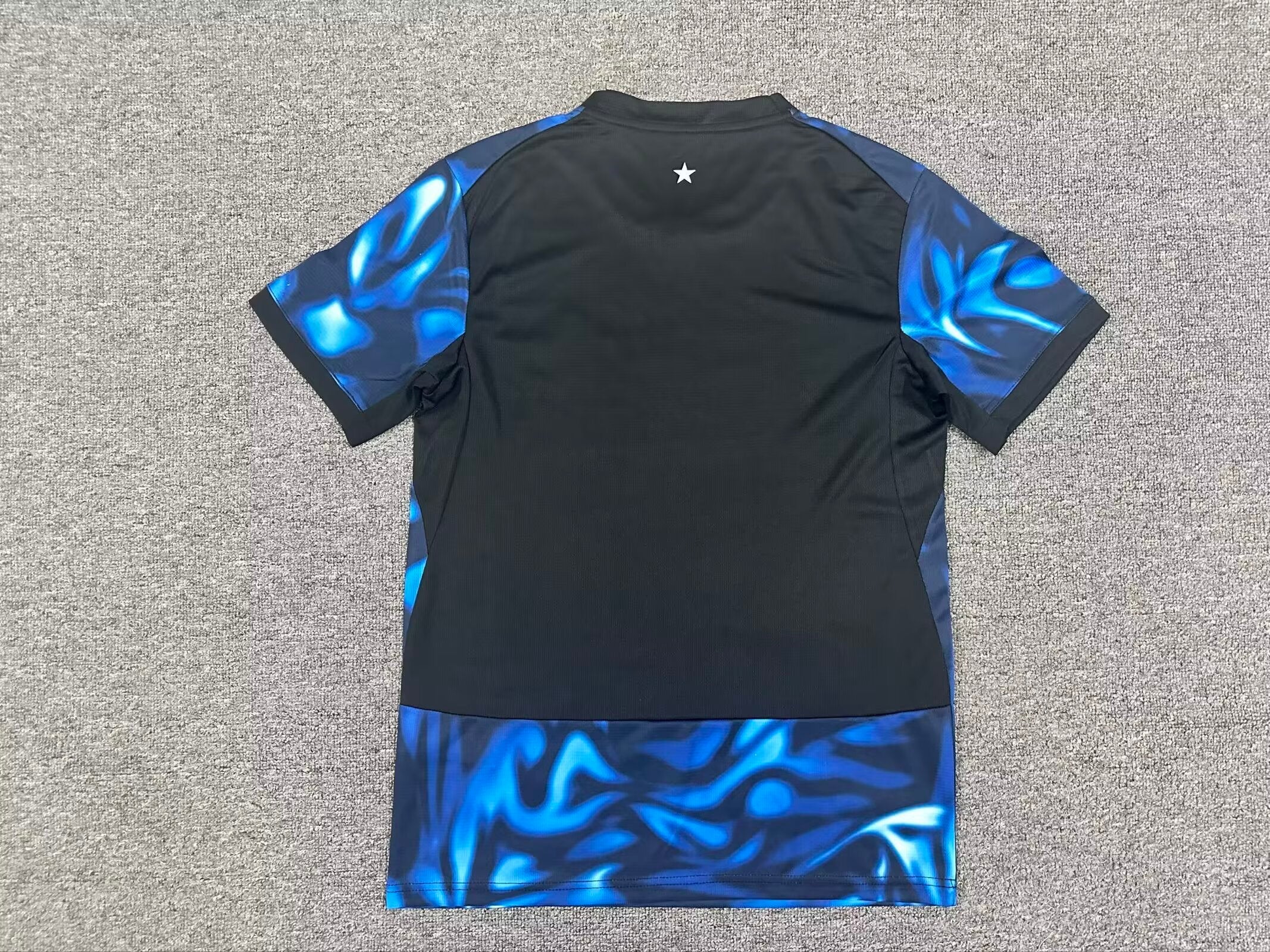 Paraguay Blue Football Jersey Abstract Design
