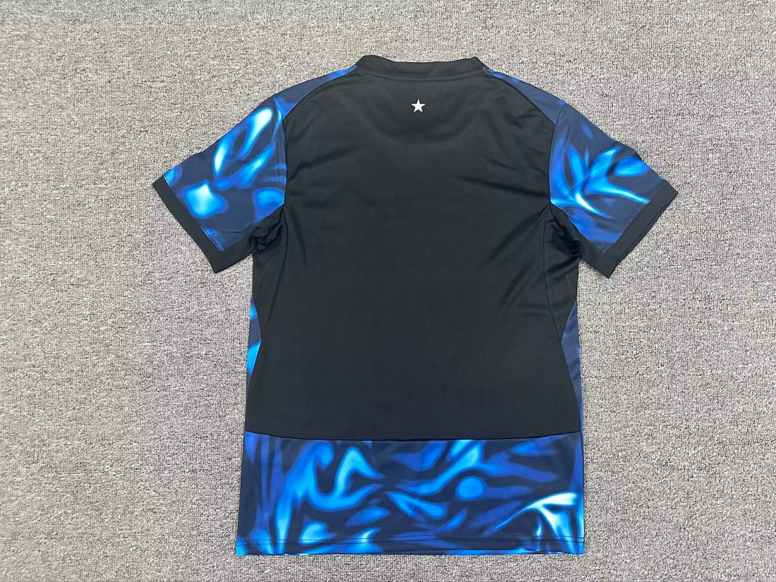 Paraguay Blue Football Jersey Abstract Design